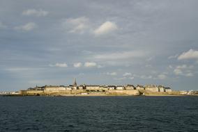 Saint-Malo city panorama view from the water