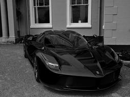 Supercar Black And White Auto