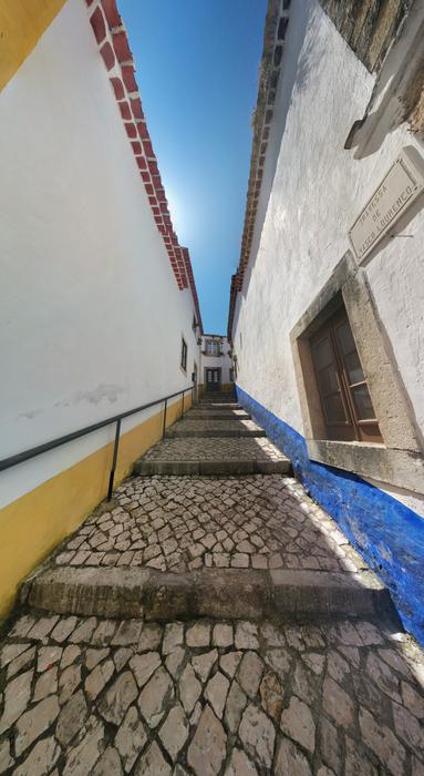 stone steps on the street