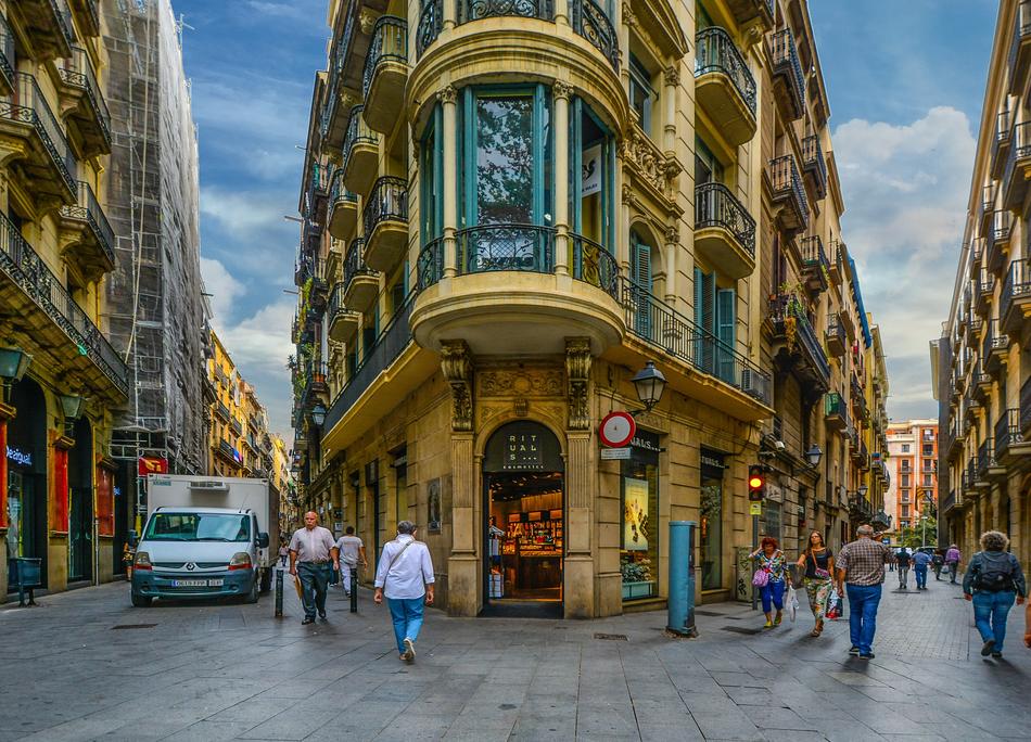 beautiful streets of barcelona