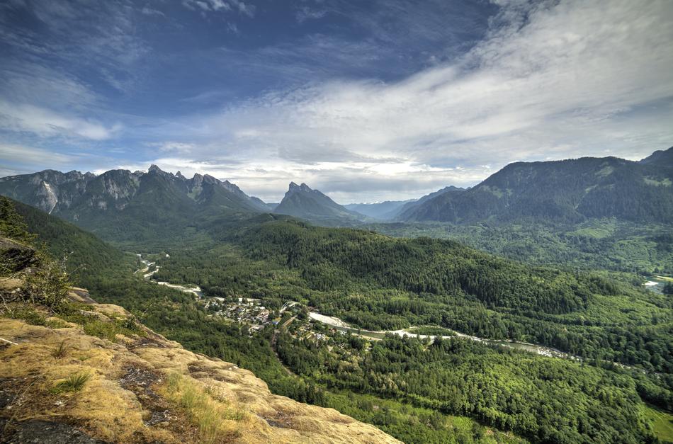 Landscape of Mountain Range nature