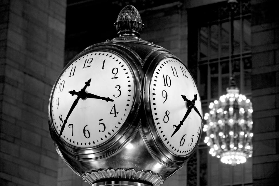 Clock Grand Central Station Monochrome photo