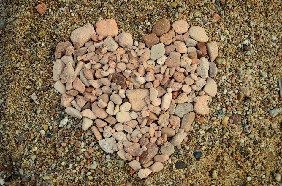 Heart Stones Pebbles
