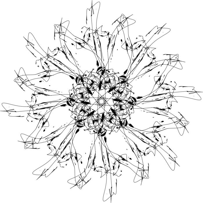snow white petal snowflake