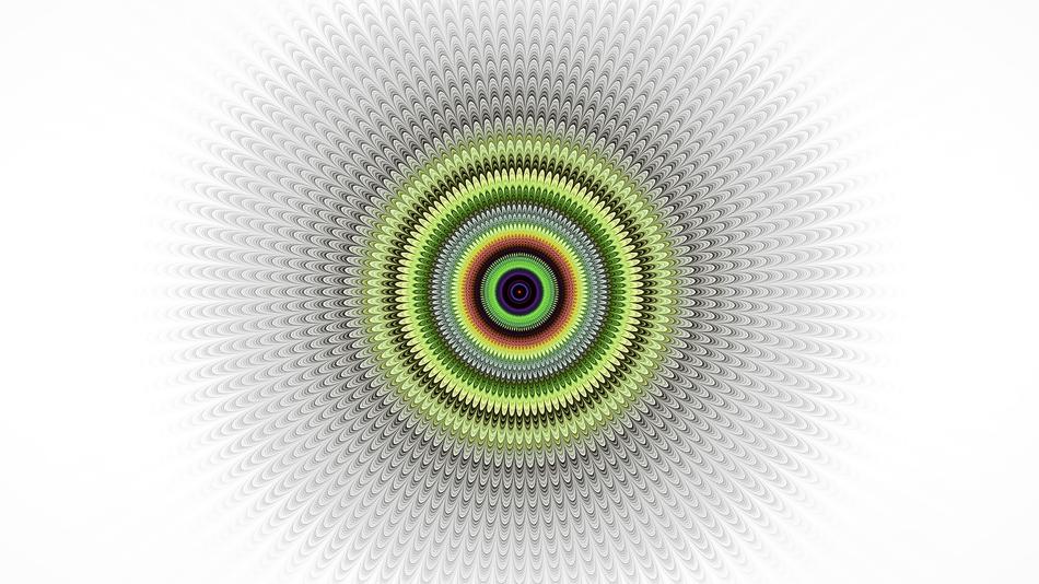 fractal mandala white background