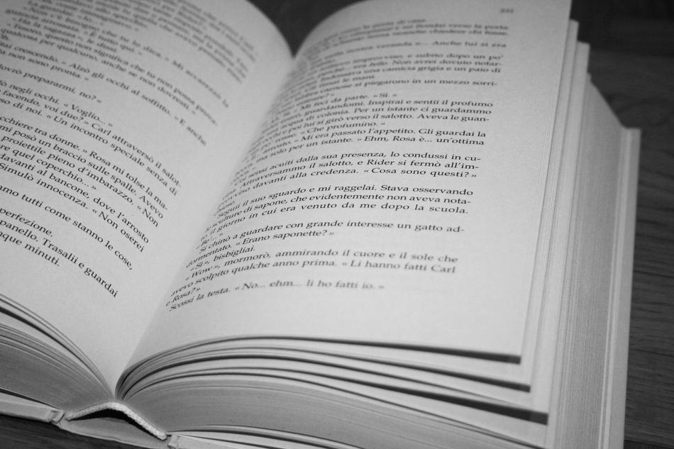 an open book to read on the right