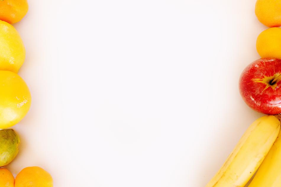 Fruits Background apple and banana