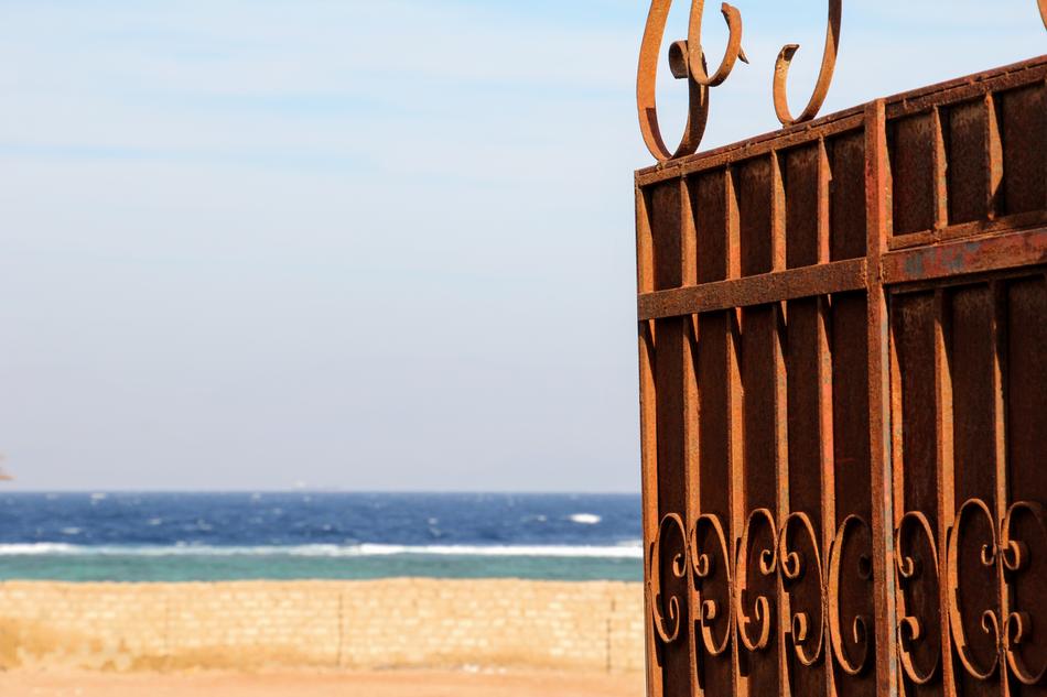 Goal on Sea coast
