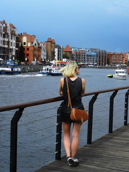 Woman at Holiday by the water