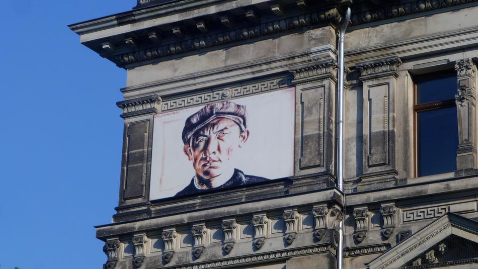 Dresden Saxony drawing on wall