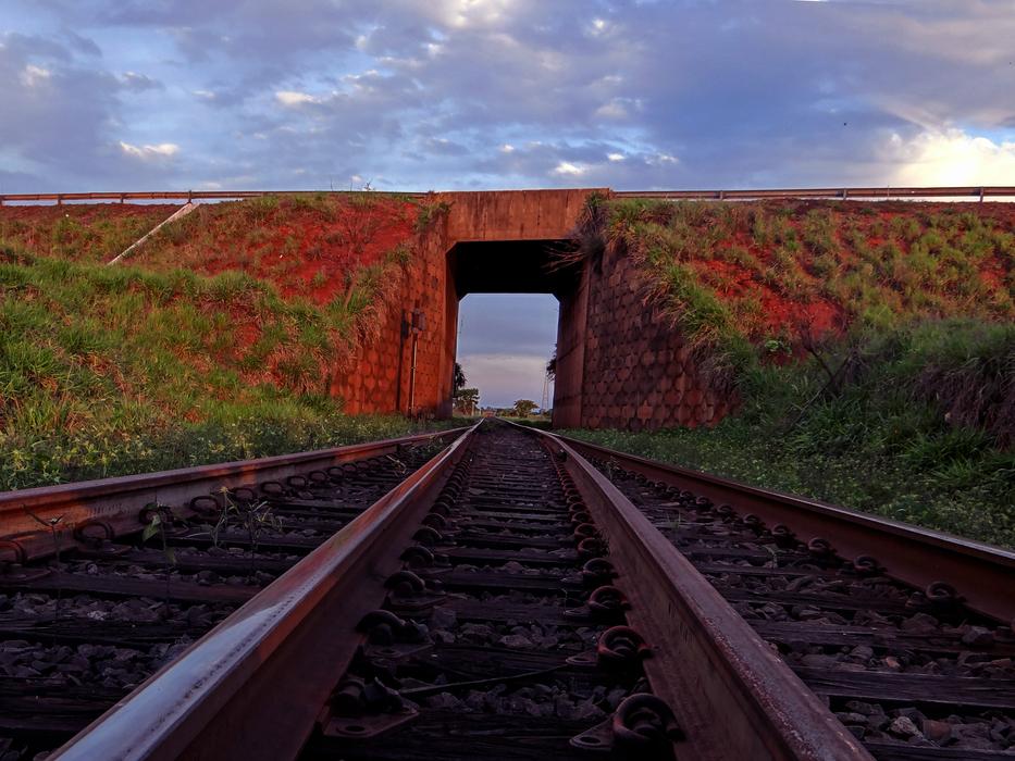 stone arch on the railroad