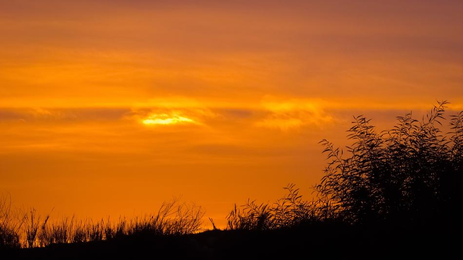 orange gorgeous sunset