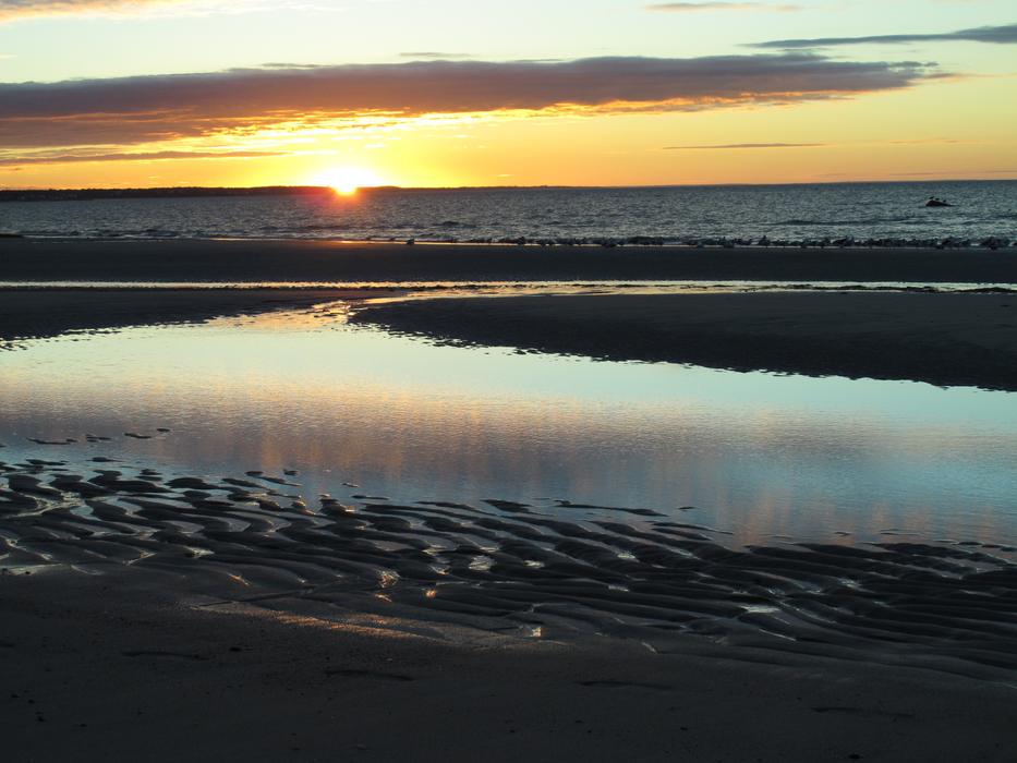 Ocean Beach in Sunset time