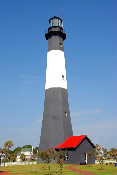 the old lighthouse in the city