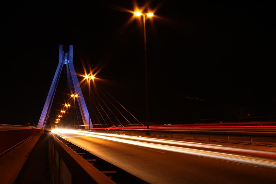 In The Evening Lights At Night