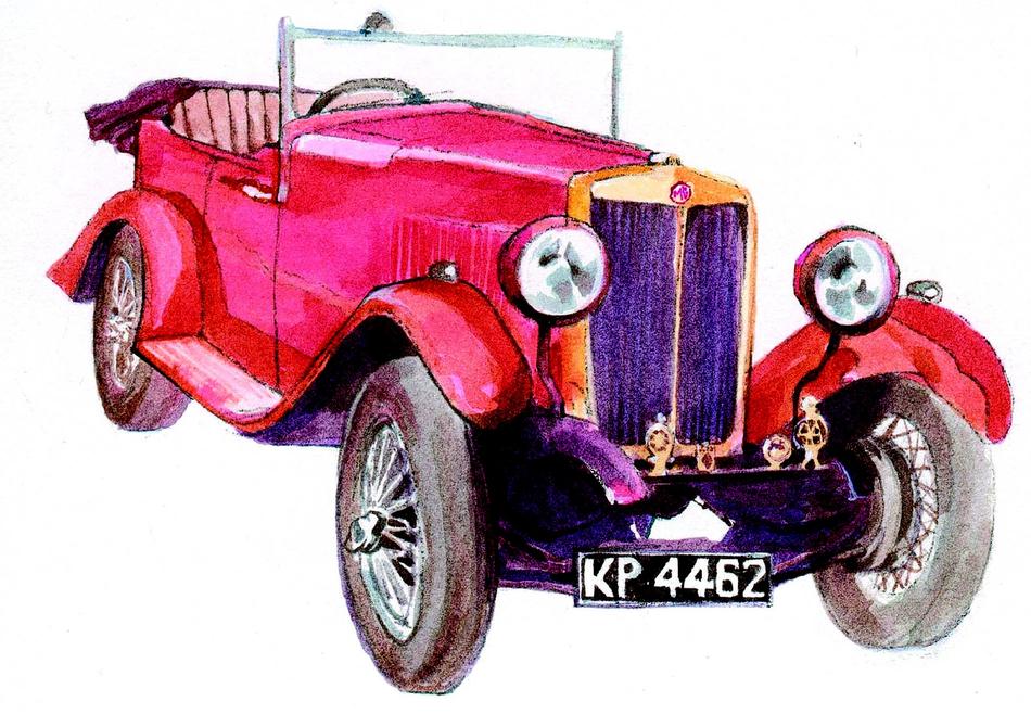 mg vintage car vehicle auto