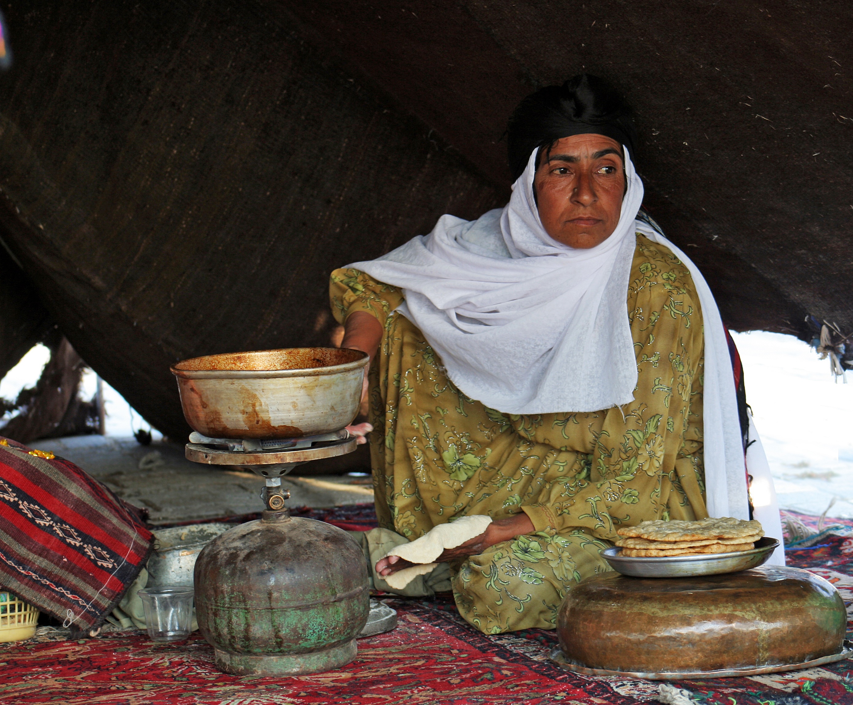 Mature muslim Woman cooking free image download