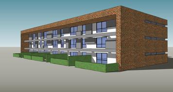 Building Render drawing