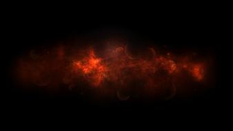 background black red fire drawing