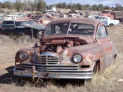 rusty forgotten car