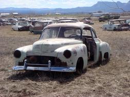 junkyard of unwanted cars