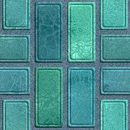 seamless pattern, green bricks