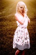 Girl Pretty at sunlight