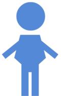 boy blue icon man drawing