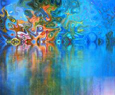 background of colorful texture structure mirroring