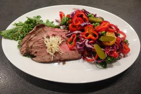 meat dish and vegetables