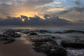 Beach Marine at Sunset