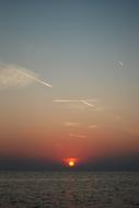 View of Sea at Sunset