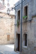 picturesque alley in old town, Croatia