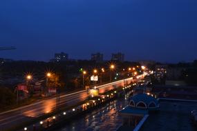 Khabarovsk at night