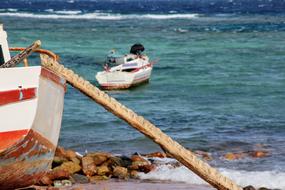 Sea Boat and Ship