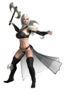 clipart of fantastic girl with weapon