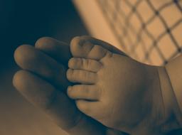 closeup view of Baby Feet Newborn