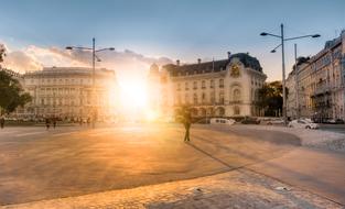 Vienna Schwarzenbergplatz Sunlight