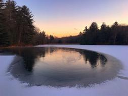 Lake Frozen Ice