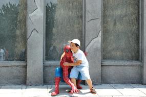 Spider Man and the child