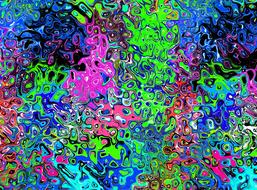 background structure blue pink drawing