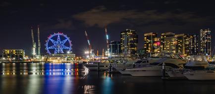 Boats and Buildings in night City
