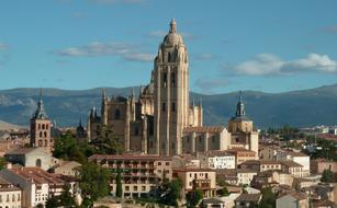 Cathedral in old City, spain, Segovia