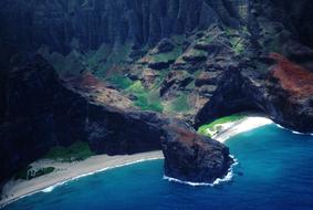 Land Sea Coast Aerial view