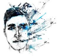 drawn man portrait