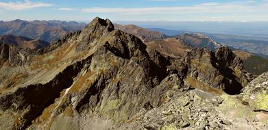 The High Tatras Mountains peaks