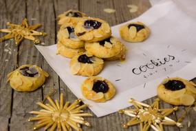Sweet cookies with stuffing