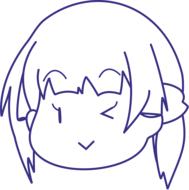 sketch cartoon portrait of a girl