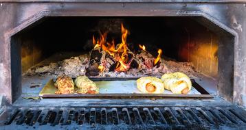 Oven wood fire Flame