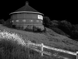 round building in the field